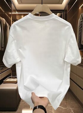 品牌外贸~剪标奥特莱斯专柜国潮时尚纯棉印花短袖t恤男女休闲上衣