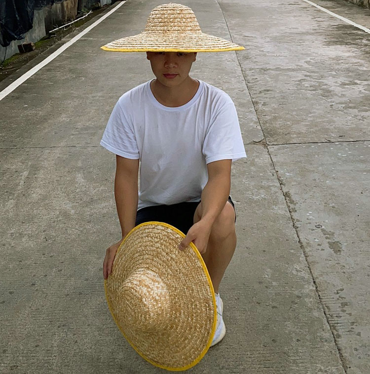 大草帽农民沙滩户外遮阳夏防晒工地女大檐大沿男草帽子太阳农用帽 - 图2