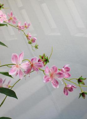 高端仿真假绿植物垂丝茉莉花民宿酒店铺橱窗家居落地盆栽摆件