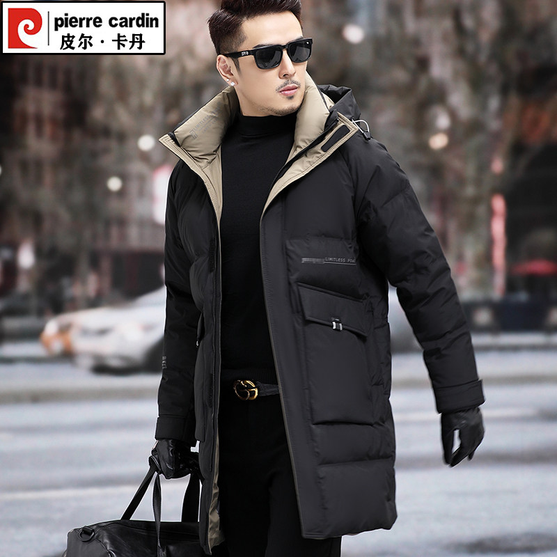 皮尔卡丹2025冬季新款男士羽绒服中长款外套休闲加厚保暖连帽羽绒,淘宝优惠券,粉丝福利购,淘宝优惠卷