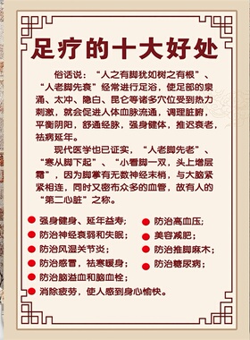 休闲足疗店专业修脚装饰画