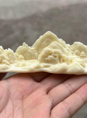 金匠大作里江山如画山水摆件文房桌面装饰家居鱼缸造景花园工艺品