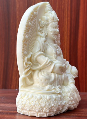 金匠大作雕刻黄财神佛像摆件藏传密宗财神菩萨如法庄严佛家居车载