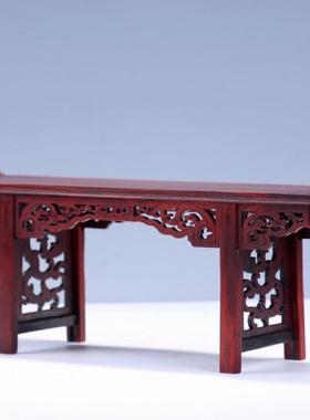 金匠大作红酸枝翘头案礼品礼物文玩手把件木雕刻跨境手工雕刻礼物