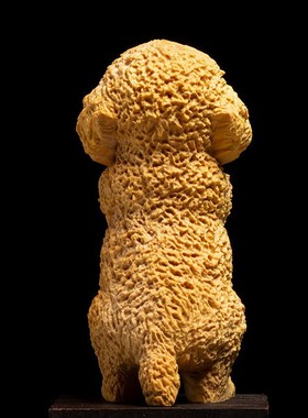 金匠大作崖柏文玩手把件雕刻工艺品木雕客厅摆设可爱生肖狗动物摆