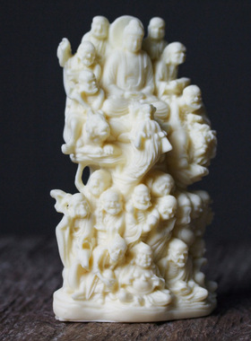 金匠大作雕刻十八罗汉佛像摆件人物神像降龙伏虎家居乔迁工艺礼品