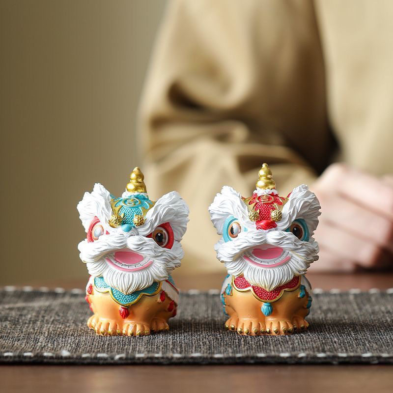 茶宠国潮醒狮招财摆件乔迁新居茶桌开业家居装饰客厅文创玄关舞狮,淘宝优惠券,粉丝福利购,淘宝优惠卷