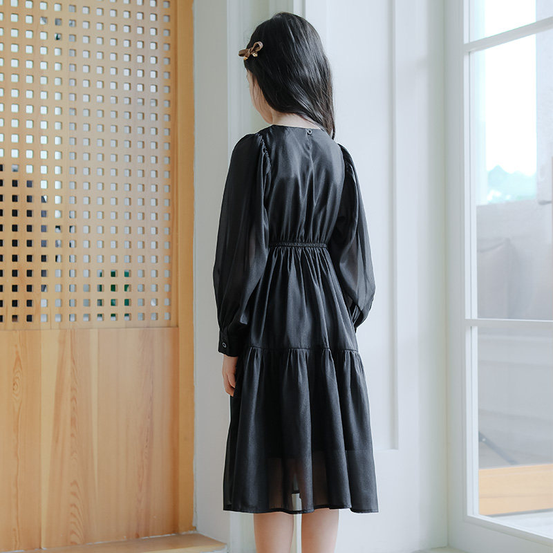 女童连衣裙春季2025新款洋气中大童亲子装长袖裙子儿童雪纺公主裙,淘宝优惠券,粉丝福利购,淘宝优惠卷