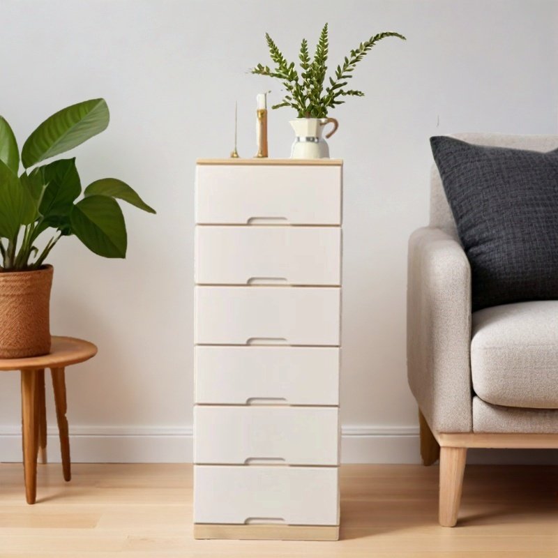 60cm深长实木抽屉式夹缝收纳柜家用多层五斗储物整理柜床头杂物柜,淘宝优惠券,粉丝福利购,淘宝优惠卷