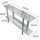 Iron multi-layer floor-standing flower shelf for outdoor balcony