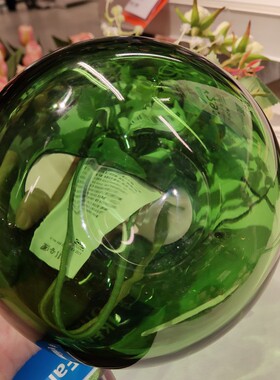 宜家安科姆斯特玻璃花瓶花器插花工艺术品绿色北欧式简约现代