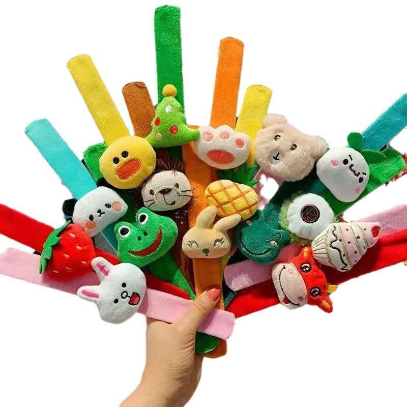 卡通毛绒啪啪圈可爱装饰拍拍手环幼儿园儿童活动礼物结婚创意礼品