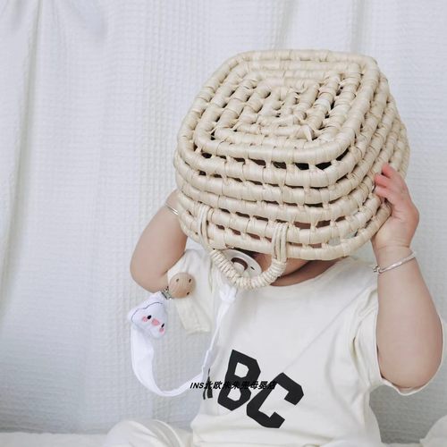 ins卡通动物宝宝安抚奶嘴链防掉链防丢挂饰婴儿布艺玩具牙胶挂饰 - 图0