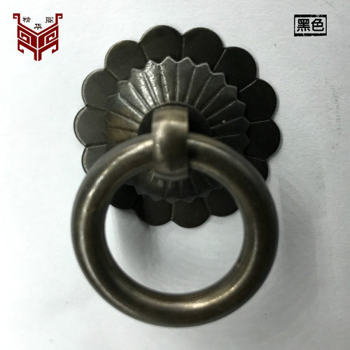 中式仿古纯铜拉环家具柜门圆环扣手简约铜环抽屉中药柜拉手小把手 - 图2