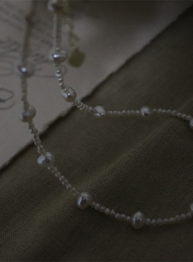淡水珍珠颈链女高强光