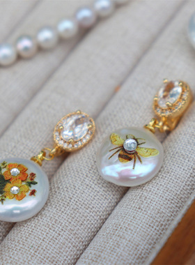 设计淡水珍珠饰品珍珠母贝