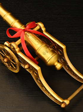 铜大炮模型摆件家居桌面创意工艺礼品黄铜火炮红衣大炮铜炮摆件