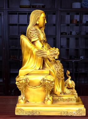 纯铜真武大帝神像摆件