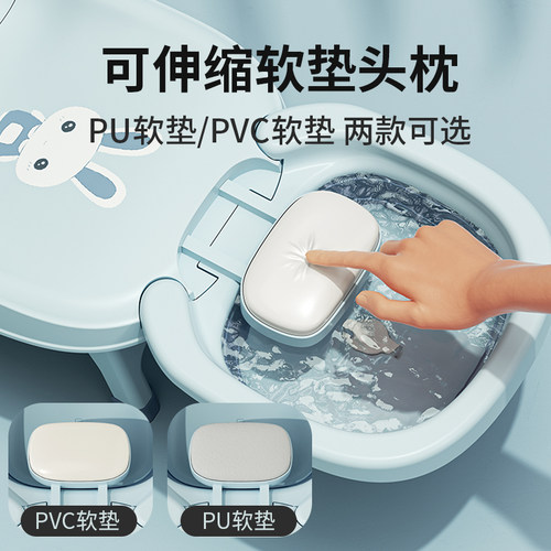 儿童洗头躺椅可折叠洗头神器宝宝家用洗头床女童小孩婴儿洗头发凳 - 图1