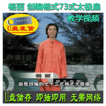 Yang Li Chongs compiled Yang style 73-style Tai Chi fan U disc video teaching explaining Yangs 70-three style fan set road decomposition