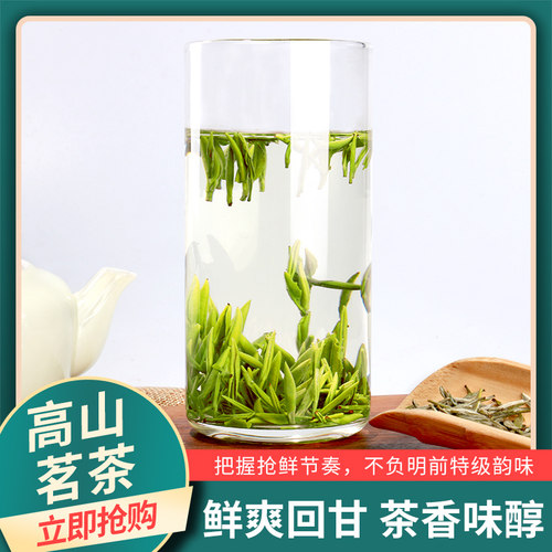 2026年新茶岳西翠兰翠尖特级明前高档高山绿茶250g瓷罐装礼品茶叶 - 图1