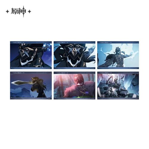 正版原神队长卡皮塔诺周边徽章立牌挂件流沙摆件收藏卡仿胶片书签 - 图3