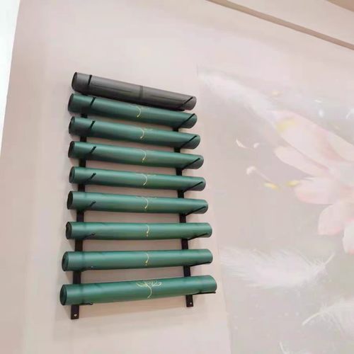 瑜伽馆健身房置物架放瑜伽垫的架子收纳架挂架运动墙面大容量壁挂 - 图2