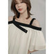 Summer Oversized Short Sleeve Boat Collar Shirt Tops ຂອງແມ່ຍິງ