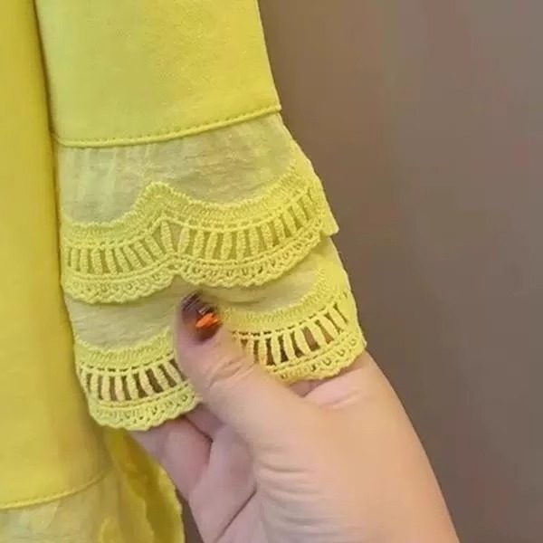 春秋季美式时尚胖妹妹300斤特大码纯色甜美风ins女款蕾丝拼接T恤,淘宝优惠券,粉丝福利购,淘宝优惠卷