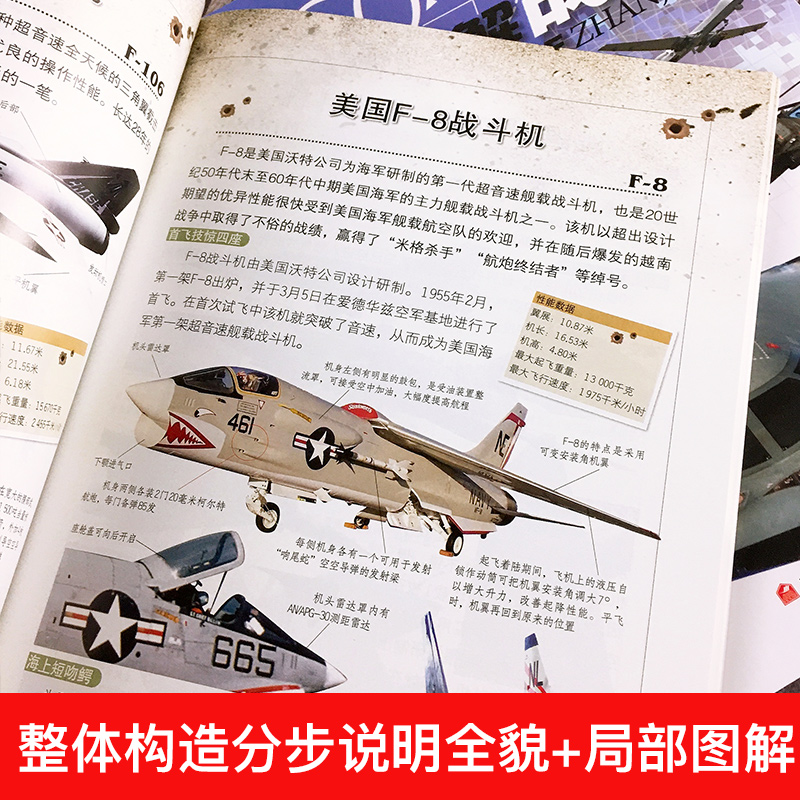 【全套8册】360度世界兵器全解介绍步枪冲锋枪机枪舰艇手枪战车坦克战机大百科6-15岁关于枪的儿童军事武器科普360°王牌枪械图书 - 图2