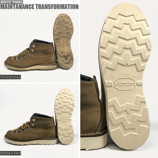 Vibram johnny red wing repair work boots