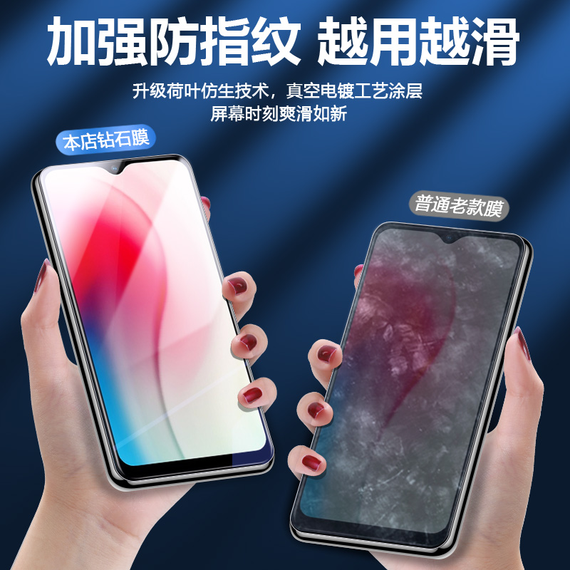 适用vivov1901a钢化膜v1901a手机vivoy3全屏y3v1901a保护ⅴ1901a软壳vivo1901a全包Ⅴ1901a防窥屏保防摔贴膜