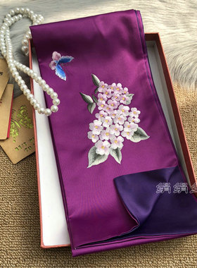 苏绣苏州刺绣球花真丝中国特色