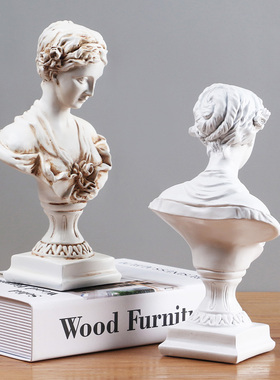 欧式风小号少女维纳斯头像道具