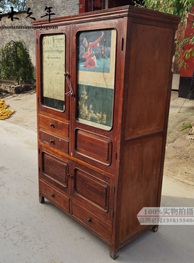 怀旧老物件衣柜7080年代玻璃