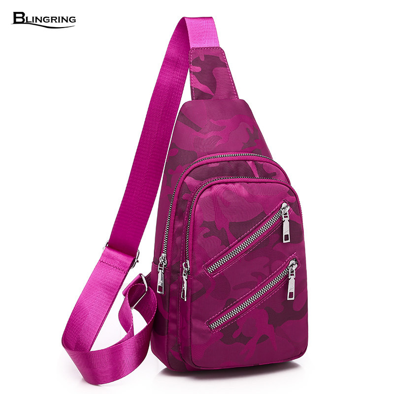 2020新款洋气牛津布百搭斜挎包 blingring女士包袋