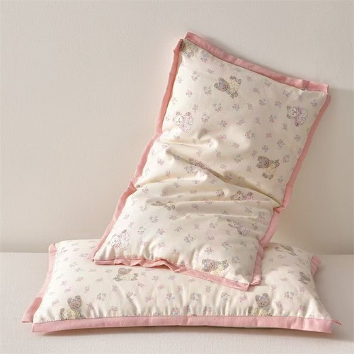 A类母婴级纯棉花枕儿童枕芯幼儿园全棉小枕头小米壳通用可拆洗 - 图3