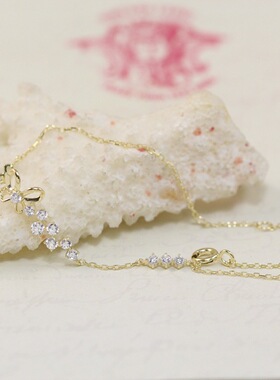 纯银镂空蝴蝶镶钻韩版时尚风手链