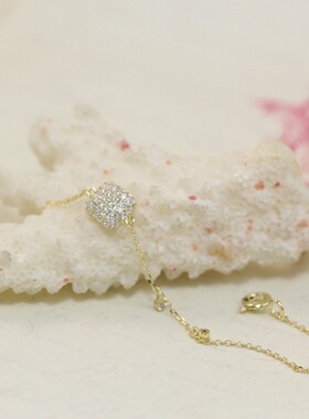 古丽镀金微镶满钻韩版时尚风手链