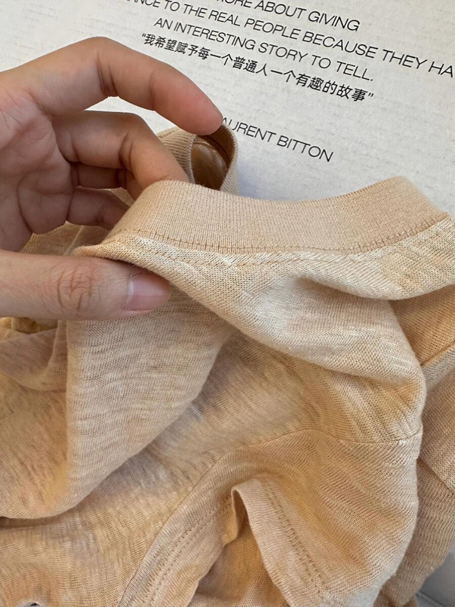 CHAO级推荐！法国进口雨露亚麻t恤短袖女亲肤凉感透气薄棉麻上衣,淘宝优惠券,粉丝福利购,淘宝优惠卷