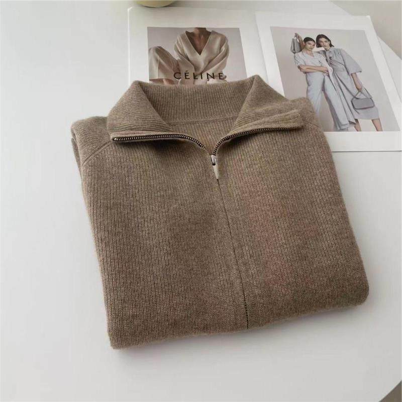 怒推！外贸单品质，双股双拉链小翻领100%纯山羊绒毛衣外套开衫女,淘宝优惠券,粉丝福利购,淘宝优惠卷