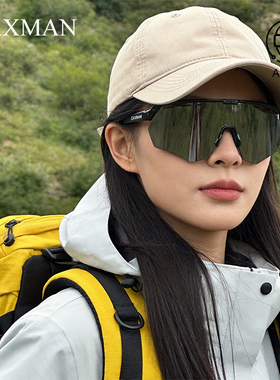 户外运动墨镜女款灰色 登山骑行钓鱼专用 防强光防紫外线太阳镜