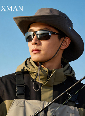 钓鱼专用偏光太阳镜男士高清防紫外线变色驾驶墨镜户外半框眼镜