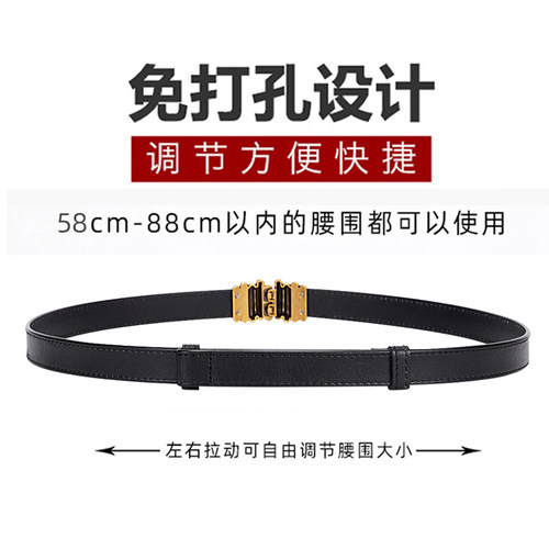 真皮细腰带女高级感配连衣裙子百搭装饰西装大衣皮带2026新款腰链 - 图2