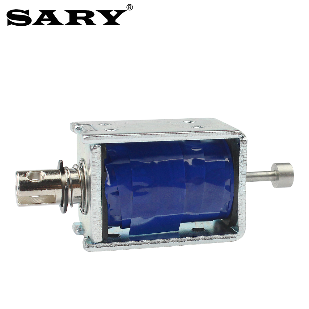 贯穿强力小型电磁锁5v12V24V牵引直流电磁铁推拉式微型电动伸缩杆 - 图2