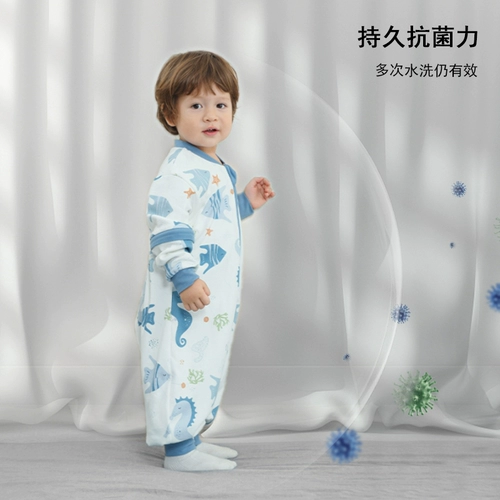 Двухэтажный хлопковый зимний универсальный спальный мешок на четыре сезона