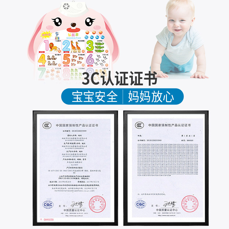 有声早教挂图宝宝启蒙学习儿童玩具 同忆阁母婴玩具挂图/认知卡