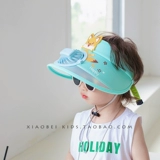 Детский солнцезащитный крем, солнцезащитная шляпа для мальчиков, летняя шапка, вентилятор с зарядкой, детская шапочка на солнечной энергии