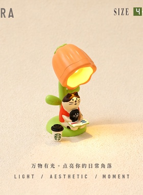 契河夫摸鱼小夜灯桌面摆件