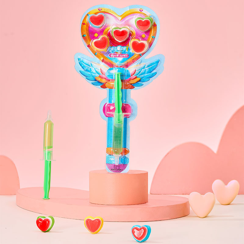 仙女魔法棒糖果可食用儿童创意针管果汁爱心型糖果六一小朋友糖果,淘宝优惠券,粉丝福利购,淘宝优惠卷